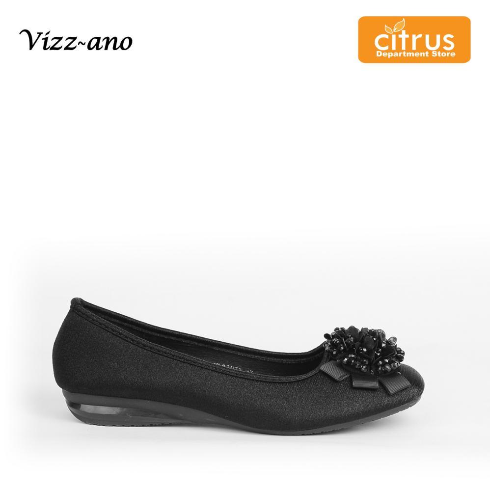 Vizzano XL24H76 Lanesta Flatshoes Wanita Flat Shoes Kerja - Black