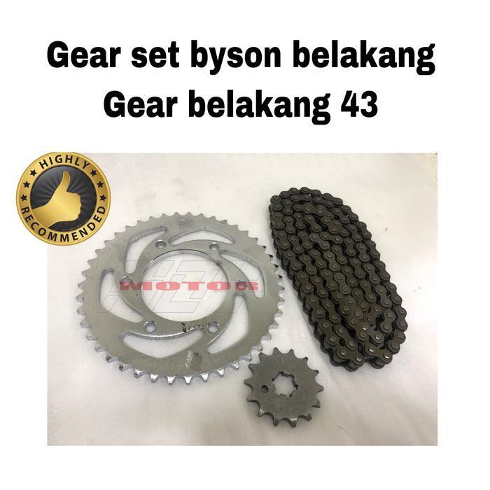 Gear set Gearset belakang blakang byson Gear belakang 43