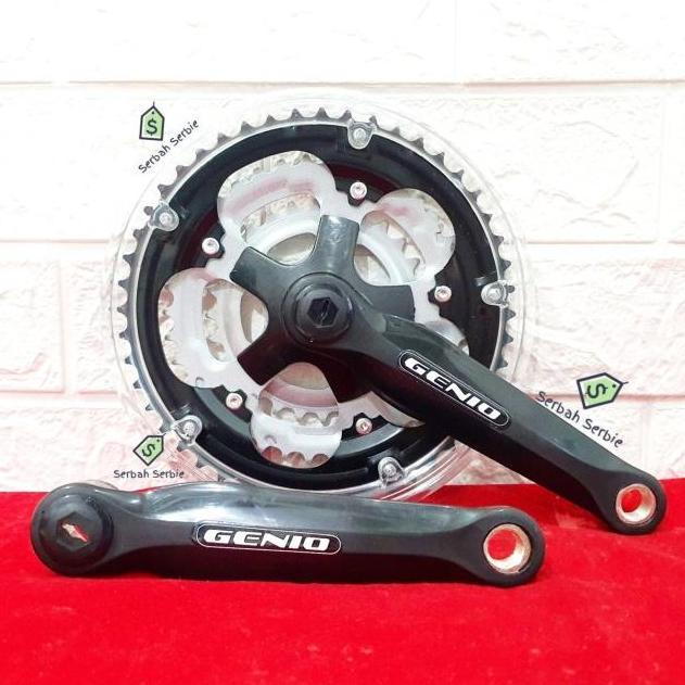 Promo GEAR GIR CRANK SUSUN DEPAN GENIO SEPEDA MULTI SPEED 3 SUSUN BB KOTAK COD