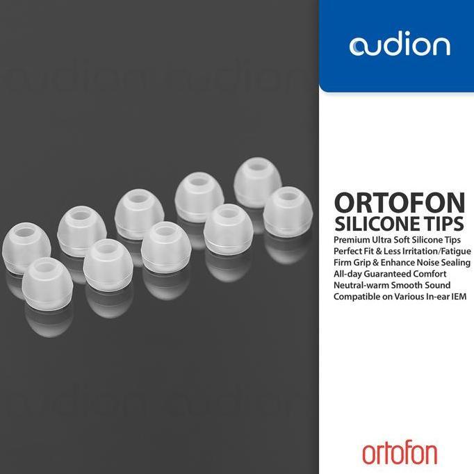 ORTOFON Premium Ultra-soft Silicone Eartips for IEM & TWS [terbaik]