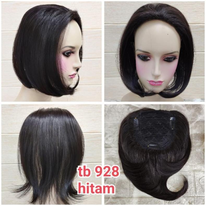 alunan_dita - wig toupee panjang tb 928 fiber premium korea - hair toupee pria & wanita