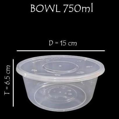 New- Thinwall Bowl/Bulat LIBRA 750ml