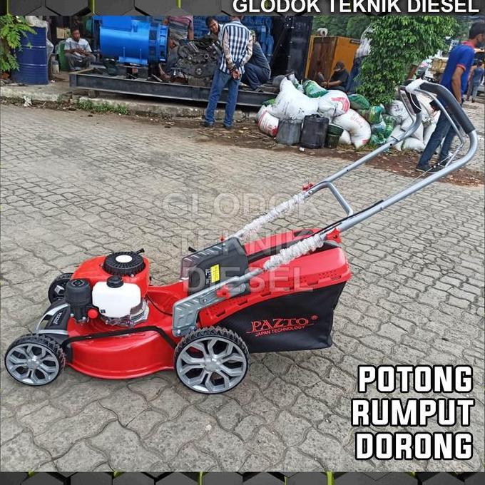 Mesin Potong Rumput Dorong Bensin Terkuat Gasoline Lawn Mower Original