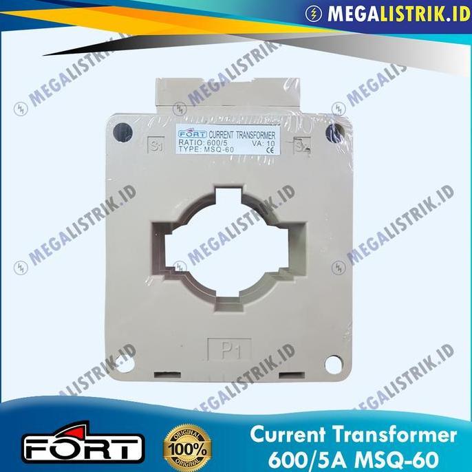 Fort Current Transformer 600/5A MSQ-60 / CT Panel Meter 600A / 600 Ampere MSQ60