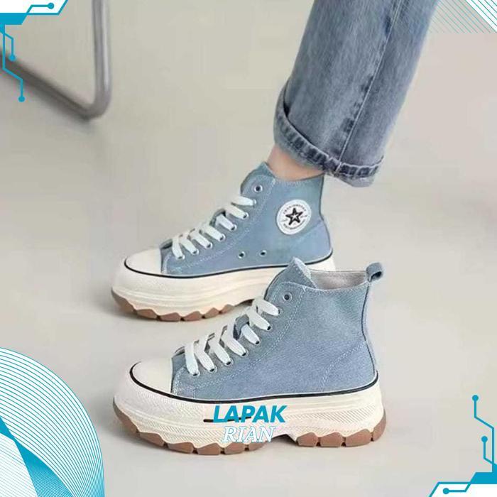 Ow42 Vazka22 Store Sepatu Sneakers Wanita Boots Korea Run Star Hike Terbaru Sale