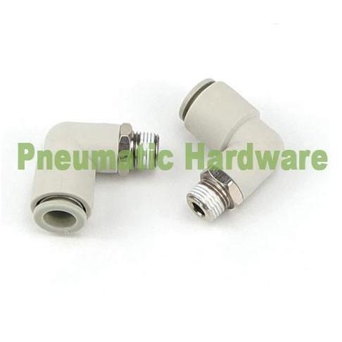 6 mm Fitting Pneumatik Nepel Angin Elbow L Selang 6mm Draf 1/2 " KE66