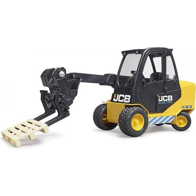 Bruder 2512 JCB Teletruk with Pallet - Mainan Miniatur Mobil Forklift Anak Permainan
