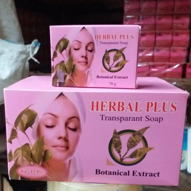 ( 12 PCS ) Sabun Herbal Plus Transparant Soap BPOM CK