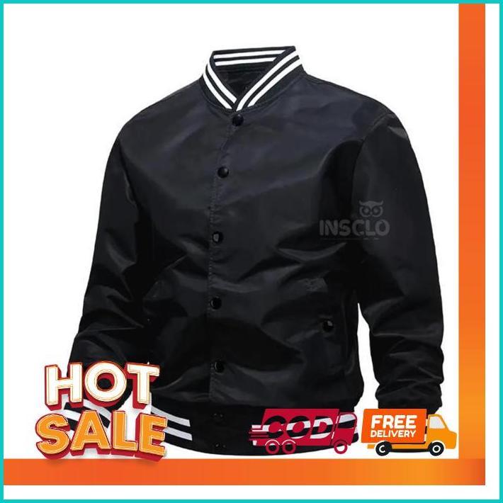 Akn - Varsity Jacket Vintage  Baseball / Jaket Bomber Canvas Pria / Jaket Bomber Distro / Jaket Bomb