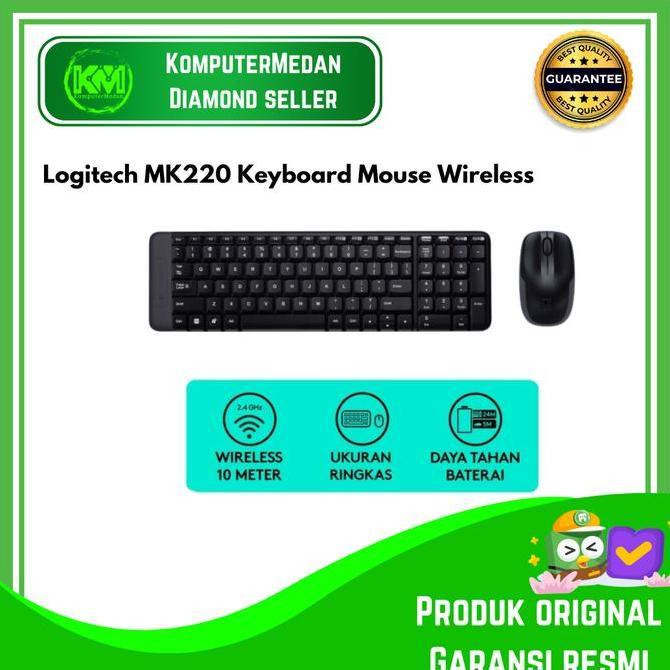 Keyboard + Mouse Logitech MK220 Keyboard Mouse Wireless