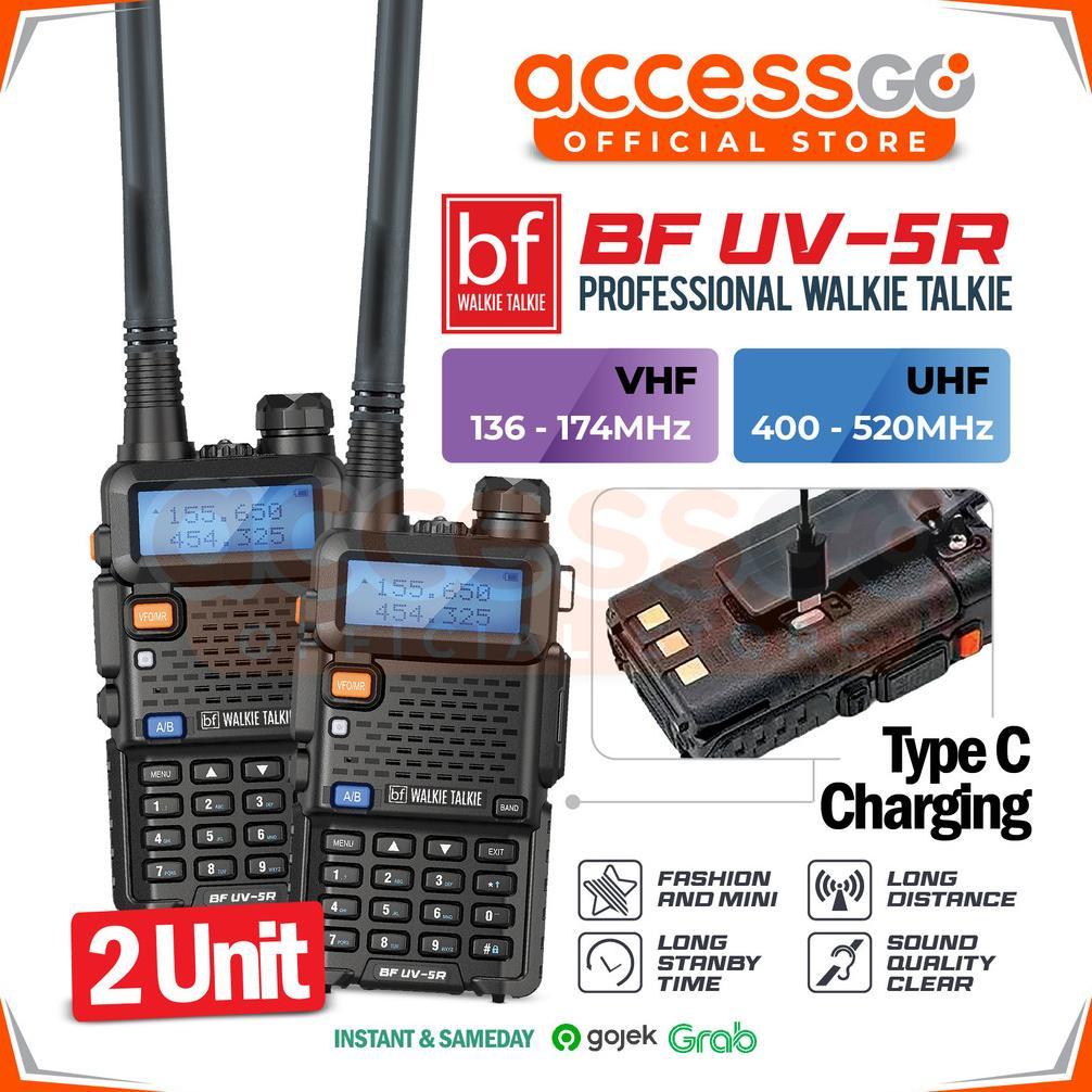 Walkie Talkie Handy Talkie HT UV-5R Radio Komunikasi Jarak Jauh Komunikasi SUARA JERNIH