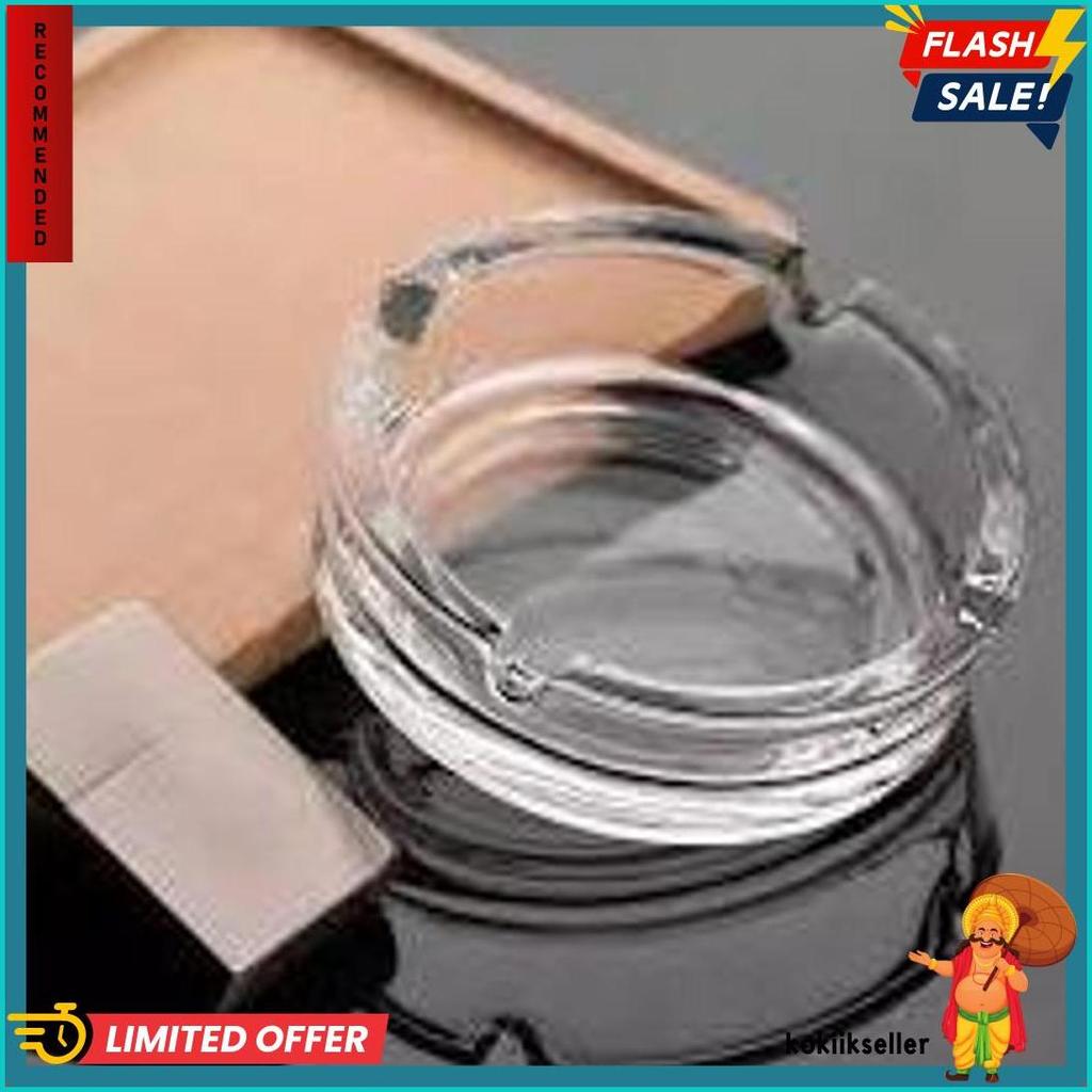 Diskon Kemerdekaan Glass Ashtray / Asbak Kaca /  Ashtray / Asbak Bulat / Asbak Stainless / Asbak Per