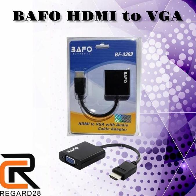 connector konektor converter HDMI to VGA BAFO