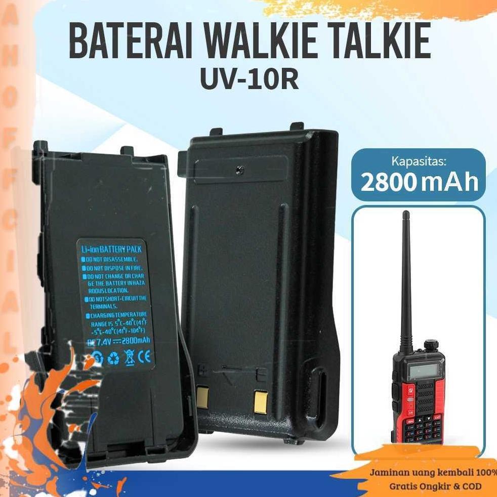 AH - Pofung Baterai Walkie Talkie UV-10R 7.4V 2800mAh