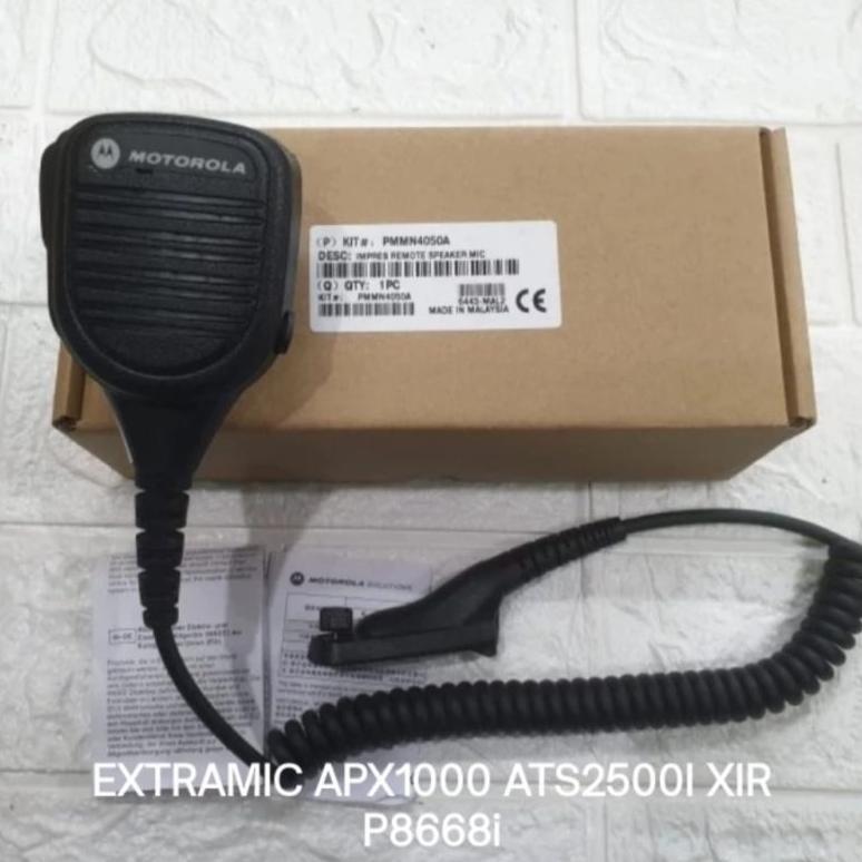 Ektramik HT Motorola APX1000 APX 1000 Extra Mic APX