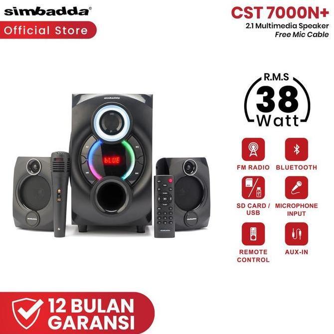 Speaker Simbadda CST 7000N Plus Mic LED Display With Remote