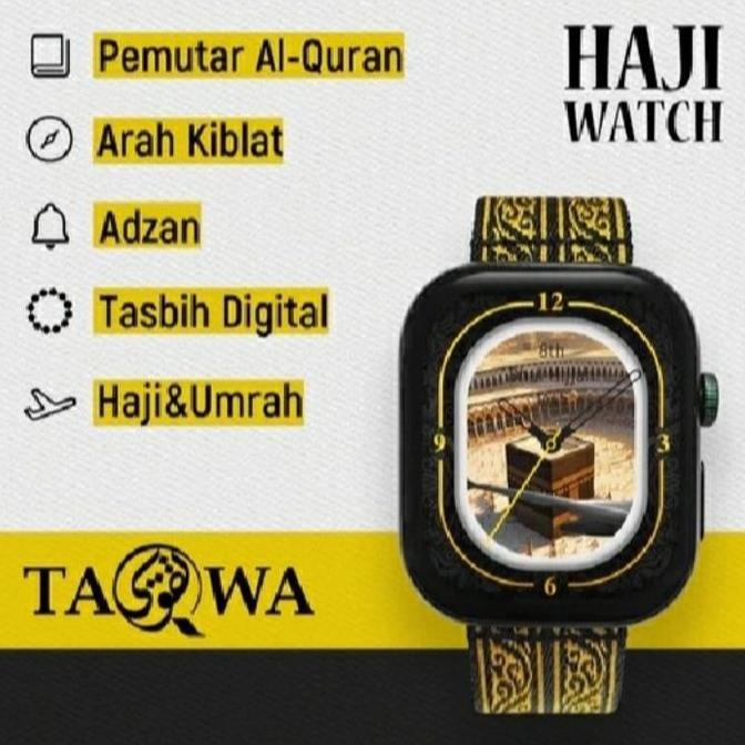 TERMURAH - Al-Qolam - Taqwa Qur'an Smart Watch| Haji&Umrah| Al-Qur'an| Adzan Reminder| Tasbih|