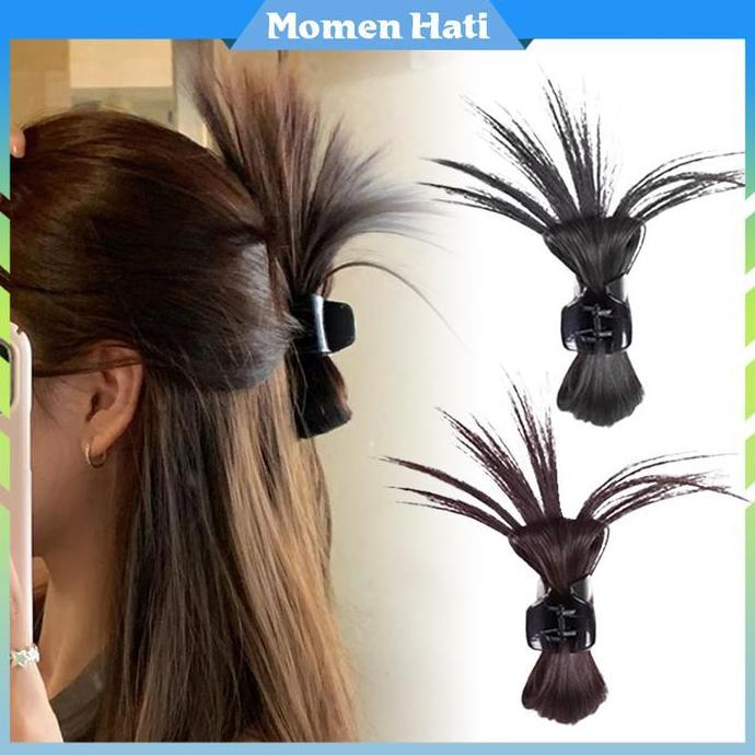 SHISHIO Sanggul Cepol Rambut Jepit Rambut Palsu Wanita Sanggul Cepol Rambut Palsu