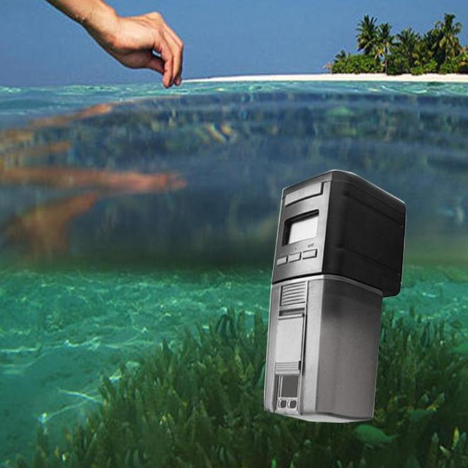 ALABASTER Alat pemberi makan pakan ikan otomatis aquarium