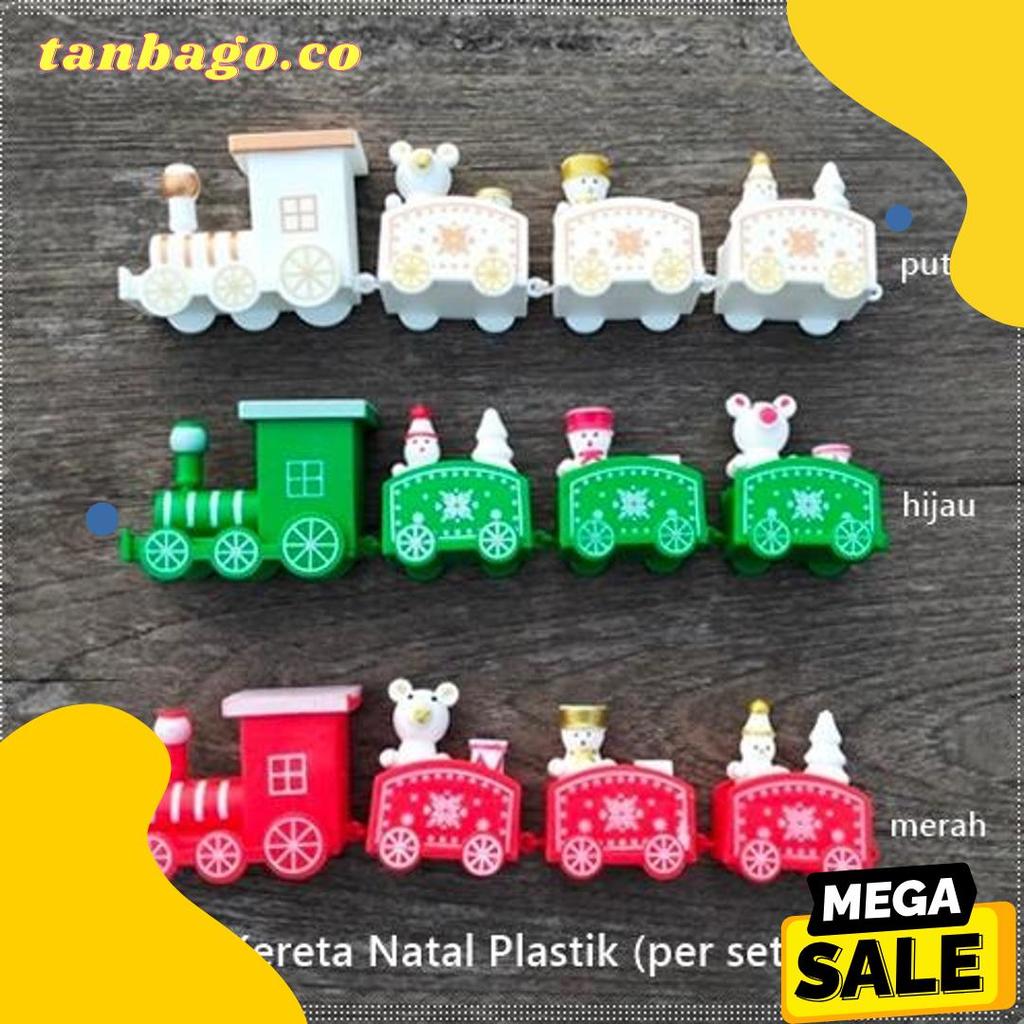 Diskon Kemerdekaan Natl-400 : Mainan Kereta Natal Plastik / Hiasan Lonceng Natal Plastik / Hiasan Po