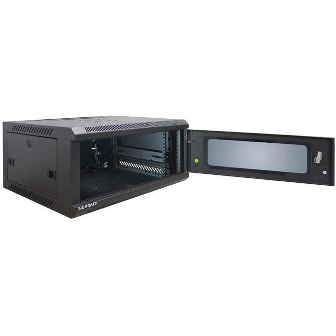 Indorack WR5004S 4U Wallmount Rack Single Door 19 inch Cabinet Rack