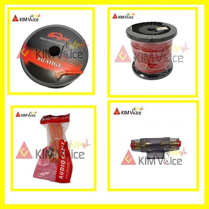 KABEL SET AUDIO MOBIL KWALITAS BAGUS untuk Instalasi SUB KOLONG AKTIF Promo Premium