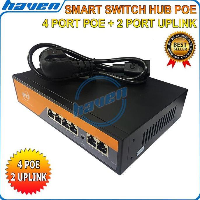 Switch Hub POE 4 Port + 2 / POE Switch Hub POE 4+2 Port / POE Switch 4 Port / POE Switch 4 Port + 2 