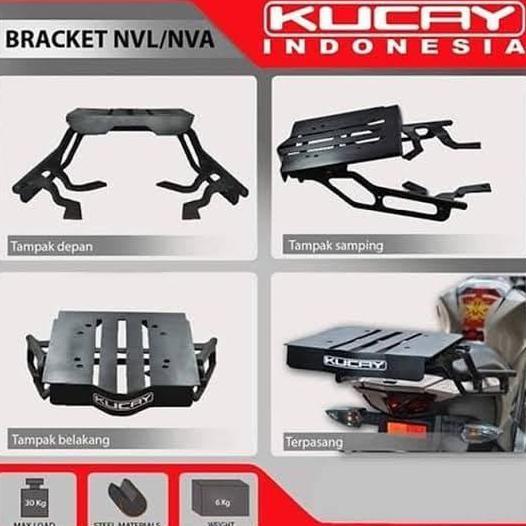 Bracket Geser Kucay Yamaha New Vixion Universal Box Motor Givi Shad Terbatas