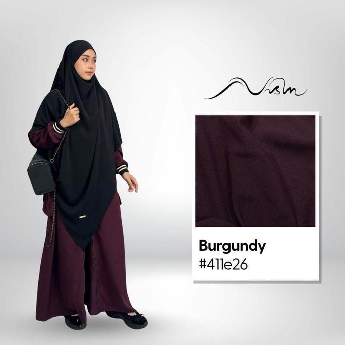 NEW RIBSTREE Abaya By Nisin Hijab Official - Desain Original Gamis Wanita Elegan Terlaris