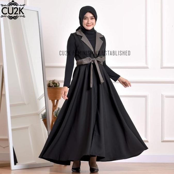 Cardigan Wanita Rina Terlaris by CU2K Brand | Outer Maxi Premium Dress Terlaris