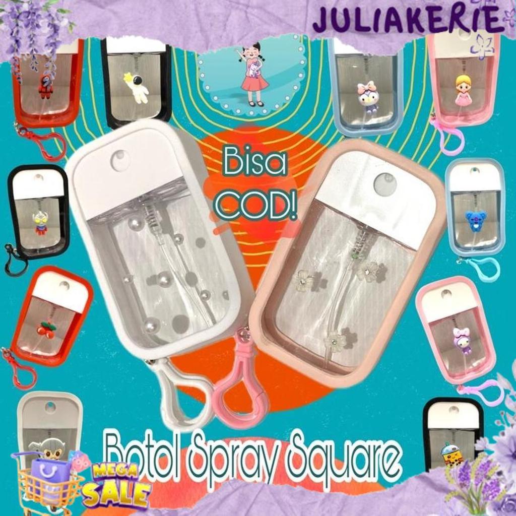 Langsung Kirim Botol Spray Gen 2 Square Gantung/Botol Spray Handsanitizer Pocket Isi Ulang Lucu/Temp