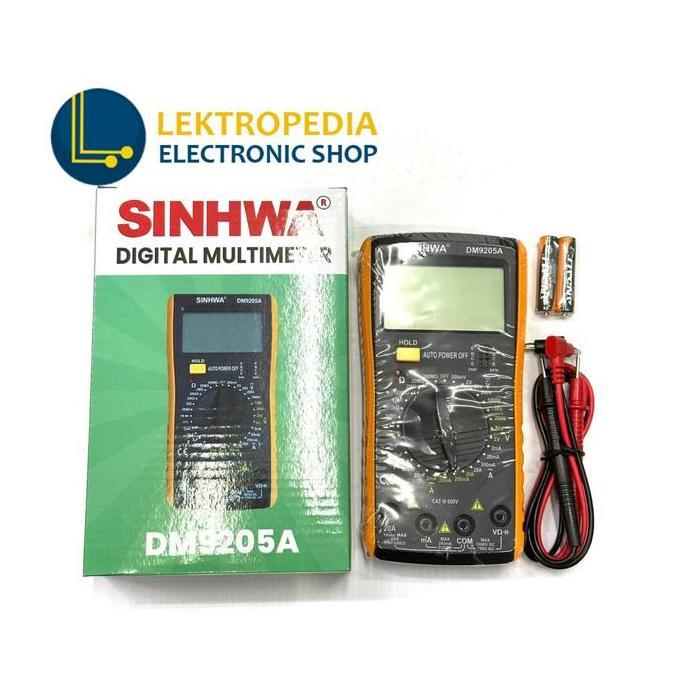 Multitester Digital DT-9205A Multimeter Avometer DT9205A LCD Multi