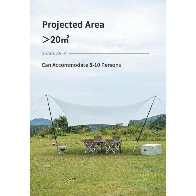 FLYSHEET HEXAGONAL VINYL NATUREHIKE NH20TM087 SHELTER TENDA CAMPING