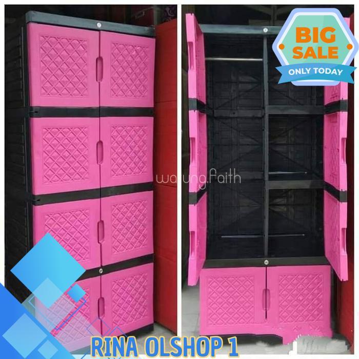 LEMARI PLASTIK AQUOSE 4 SUSUN GANTUNG / LEMARI AQUOSE JUMBO GANTUNG + BY RINA OLSHOP ONE