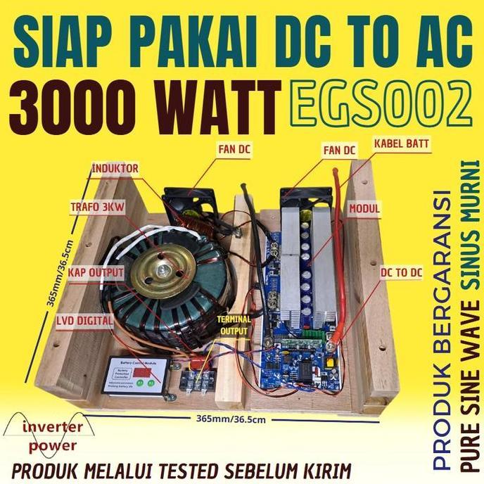 Inverter LF Lengkap Trafo Travo 3000w egs002 psw 3000 w