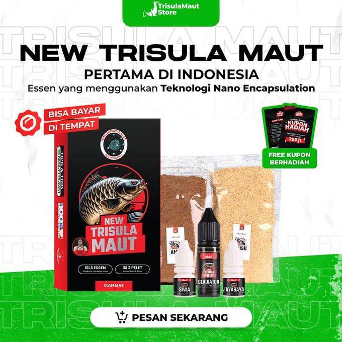ESSEN IKAN NILA NEW TRISULA MAUT JUMBO | NANO ENCAPSULATION | MANCING IKAN | NTM