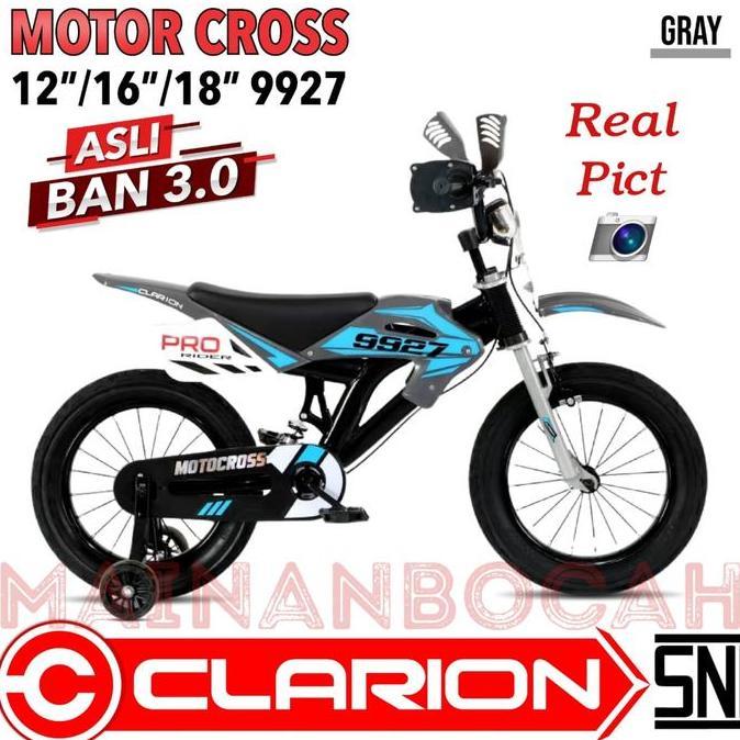 Termurah Sepeda Anak Motor Cross Bmx 16 Inch Clarion 9927 Ban 3.0 Clarion 9927 Terbaru