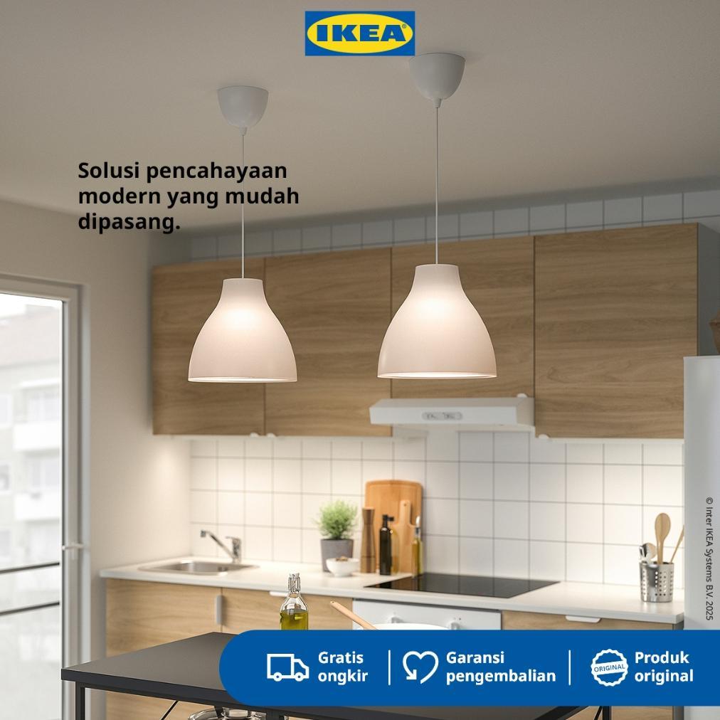Ikea Melodi Lampu Gantung Putih 28cm Minimalis