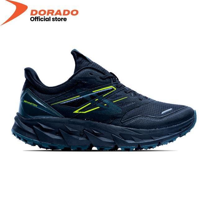 Sepatu 910 Nineten Yuza Evo - Hitam/Hijau-Tua/Jingga (Trail Running)