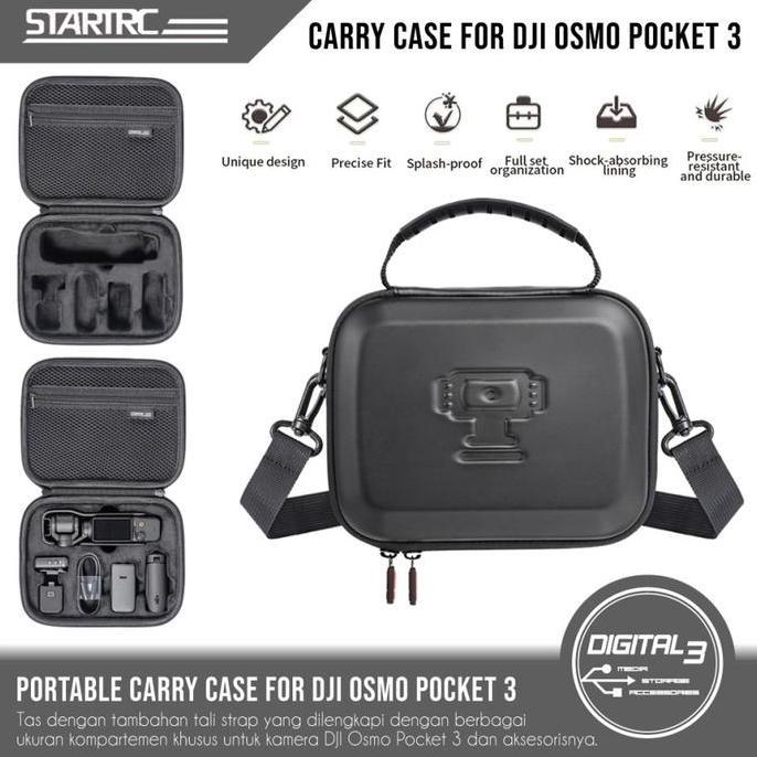 STARTRC Storage Bag DJI Osmo Pocket 3 / Pocket 2 Carry Case Tas