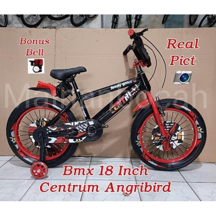 Termurah Sepeda Anak Cowo Bmx 18 Centrum Angrybird 3520-3 Ban 3.0
