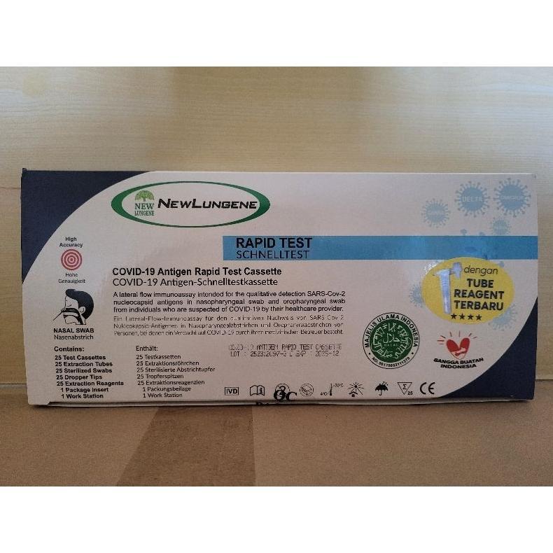 New Lungene Antigen isi 25 Pcs Exp 2027 Alat Test Covid Varian Terbaru Original