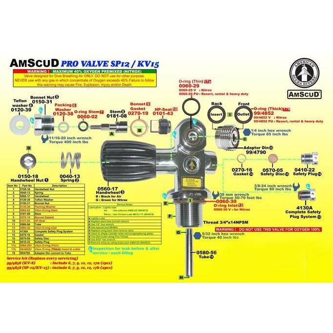 Diskon Sparepart Handwheel K-Valve Amscud - Gagang Valve Tabung Selam Amscud