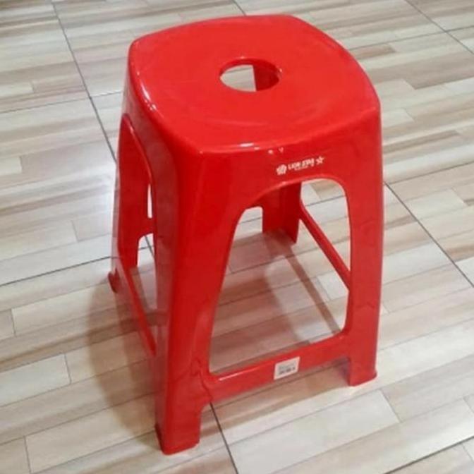 NEW KURSI BANGKU BAKSO LION STAR G6 BANGKU TINGGI BAKSO PLASTIK BULAT ASLI FURNITURE ORI