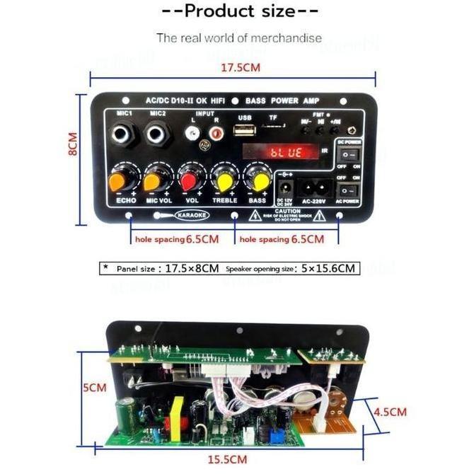 [Model Terbaru] D10 900W Amplifier Board Tampilan Digital Power Amplifier Board Untuk 8-12 Inci Spea