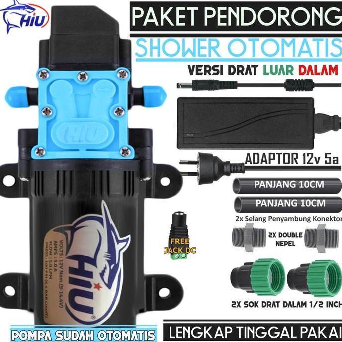 New- Paket Pompa Pendorong air Shower / water heater Versi Drat