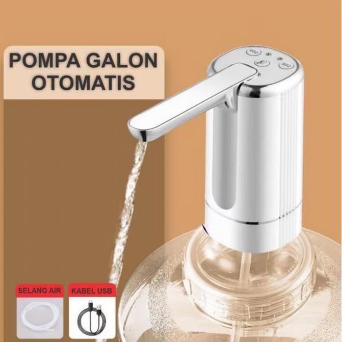 Pompa Galon Lipat Elektrik Rechargeable Untuk Air Panas Dingin Bahan Tebal Dispenser Air Minum 3 Tom