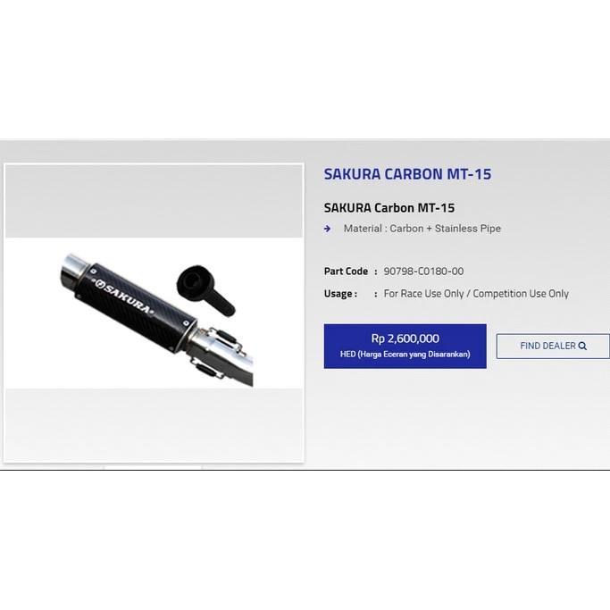 Original Sakura Carbon MT 15 / R155