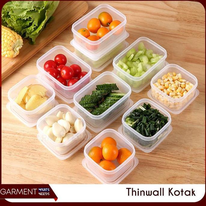 Kotak Transparan Kecil Mini Organizer Bening Toples Plastik Bumbu