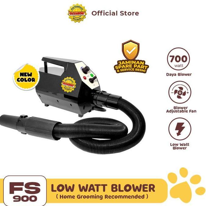 Blower Octagon FS-900 | Pet Blower Daya Rendah | Blower Grooming Anjing Kucing